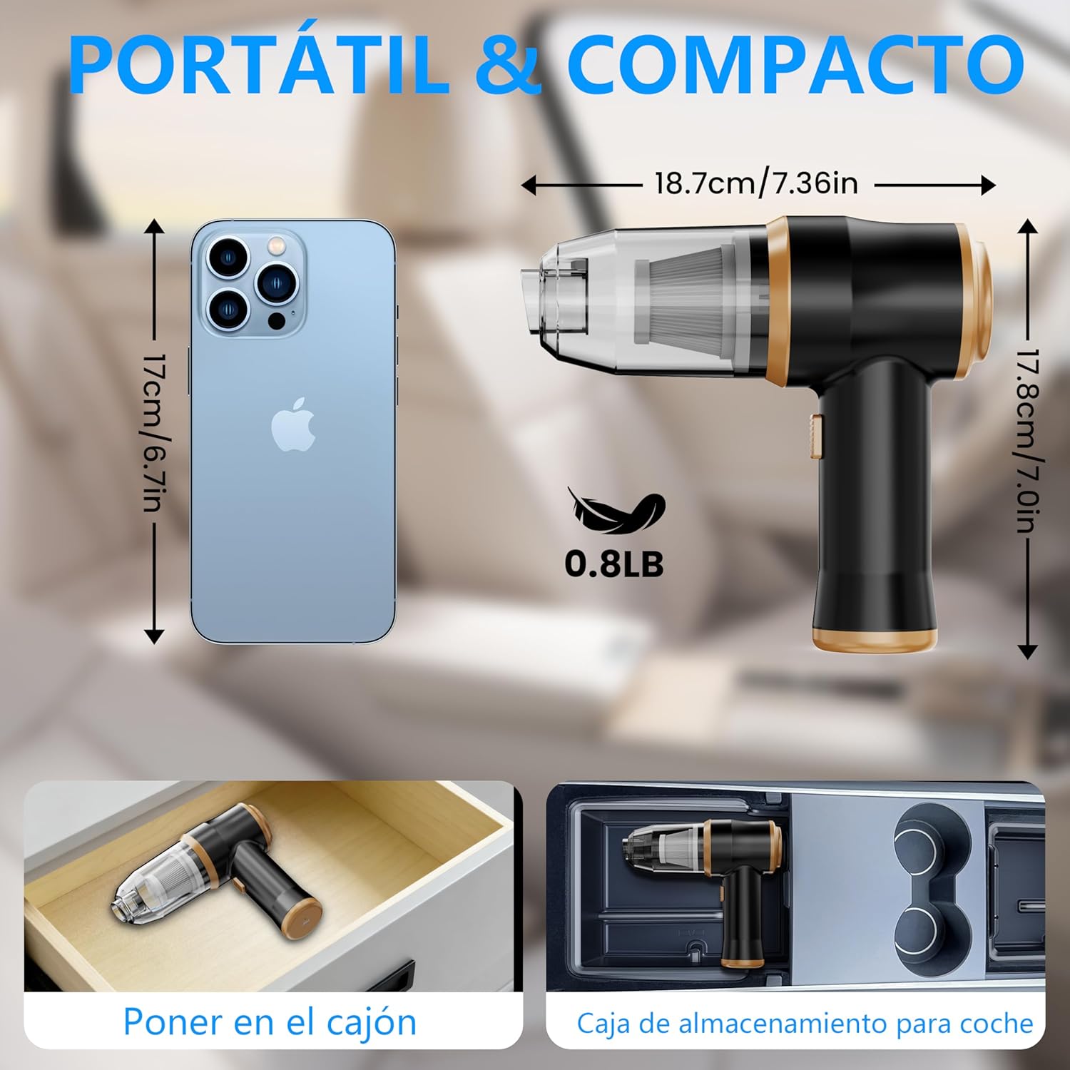 Mini aspiradora inalambrica BELIBUY