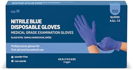 Guantes desechables de nitrilo sin polvo