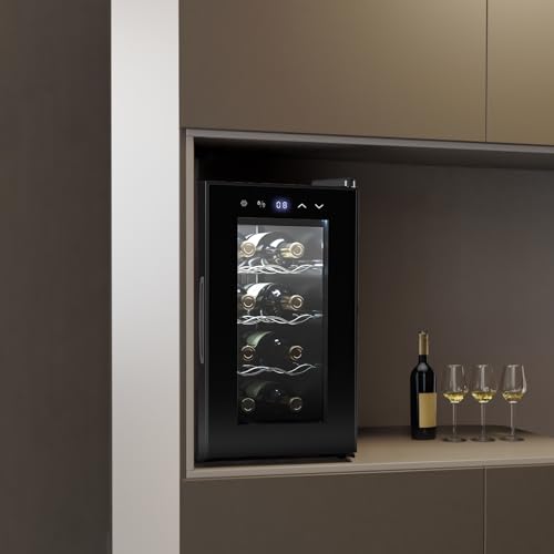 Cecotec Vinoteca 8 Botellas Bolero Grandsommelier 830 coolcrystal, Enfriamiento termoeléctrico, Temperatura regulable entre 8-18ºC, Control táctil y display, LED interior, Gas no nocivo. : Amazon.es: Hogar y cocina