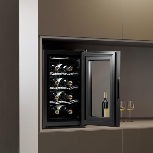 Cecotec Vinoteca 8 Botellas Bolero Grandsommelier 830 coolcrystal, Enfriamiento termoeléctrico, Temperatura regulable entre 8-18ºC, Control táctil y display, LED interior, Gas no nocivo. : Amazon.es: Hogar y cocina