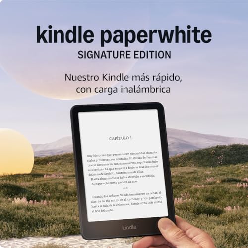 Amazon Kindle Paperwhite Signature Edition (última generación) | Nuestro Kindle más rápido, con luz frontal autorregulable, carga inalámbrica y semanas de batería | 32 GB | Negro metalizado : Amazon.es: Otros Productos