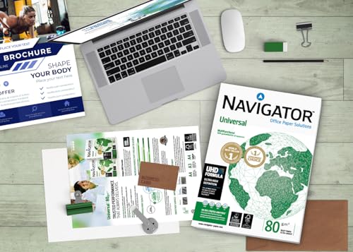 Navigator Universal – Papel multiusos para impresora – A4 80gr – 2500 hojas : Amazon.es: Oficina y papelería