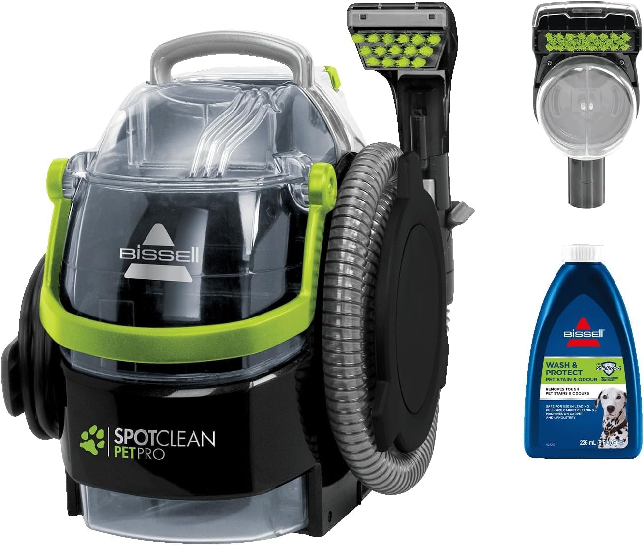 BISSELL 15585 SpotClean Pet Pro Portable, Black/Green, 750 W : Amazon.es: Hogar y cocina