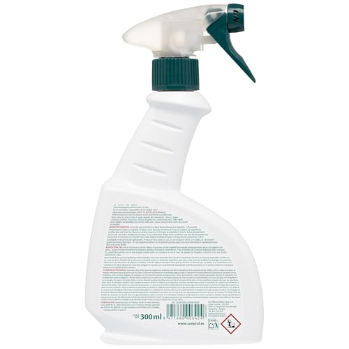 Sanytol – Spray Antiácaros, Mata Ácaros (incluido Sarna) y Chinches en Tejidos no Lavables, Ideal para Colchón, Sofás, Alfombras y Otros Textiles no Lavables – Pack de 3 x 300 ml = 900 ml : Amazon.es: Jardín