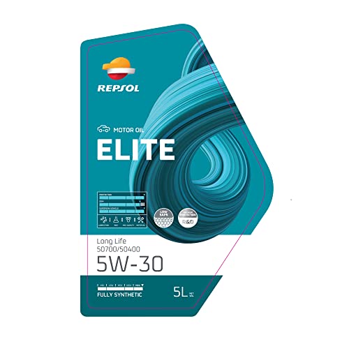 REPSOL aceite lubricante sintético de larga duración (Long Life) para coche ELITE LONG LIFE 50700/50400 5W-30 5L : Amazon.es: Coche y moto