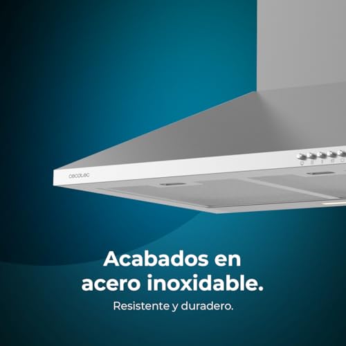 Cecotec Campana Extractora Piramidal de 60cm Bolero Flux PM 603500 Inox B. Motor 65W, Acabado Inox, Succión 350m3/h, Control Mecánico, 3 Niveles de Potencia, Luz y Filtro de Carbono : Amazon.es: Industria, empresas y ciencia