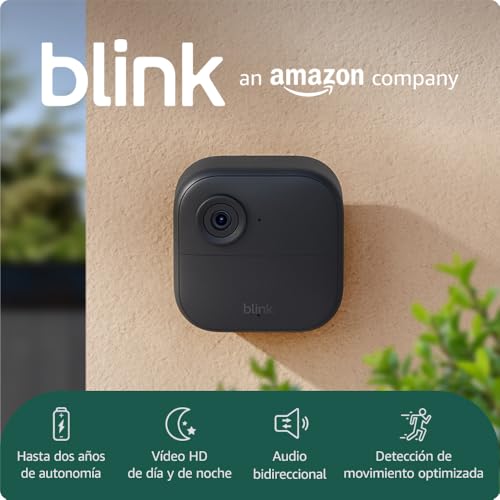 Blink Outdoor 4 | cámara de seguridad inteligente HD sin cables, 2 años de autonomía, detección de movimiento optimizada | sistema de 1 cámara con Sync Module Core incluido : Amazon.es