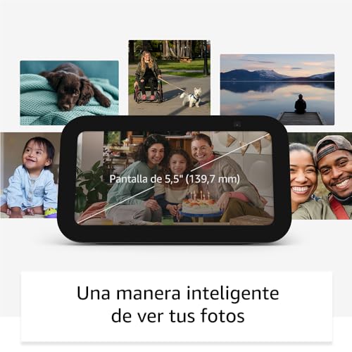 Echo Show 5 (Última generación) | Pantalla táctil inteligente diseñada para controlar tus dispositivos de Hogar digital y más | Antracita, con Acceso Anticipado a Alexa+ : Amazon.es