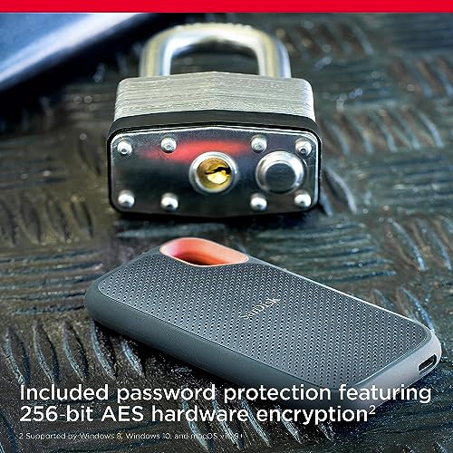 SANDISK Extreme SSD Externo Portátil 1TB (Disco duro externo SSD con velodidad de lectura de hasta 1050 MB/s, 1000 MB/s de escritura, Clasificación IP65 de resistencia al agua y al polvo) Negro : Amazon.es: Informática