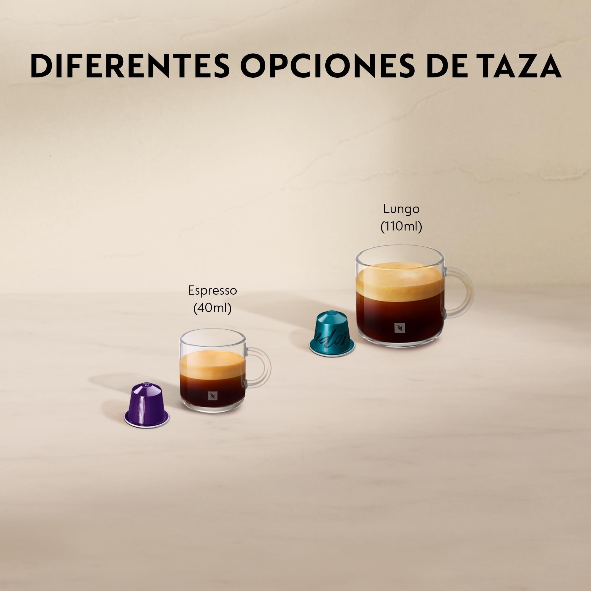 Nespresso De’Longhi Inissia EN80.B – Cafetera monodosis de cápsulas Nespresso, 19 bares, apagado automático, color negro : Amazon.es: Hogar y cocina