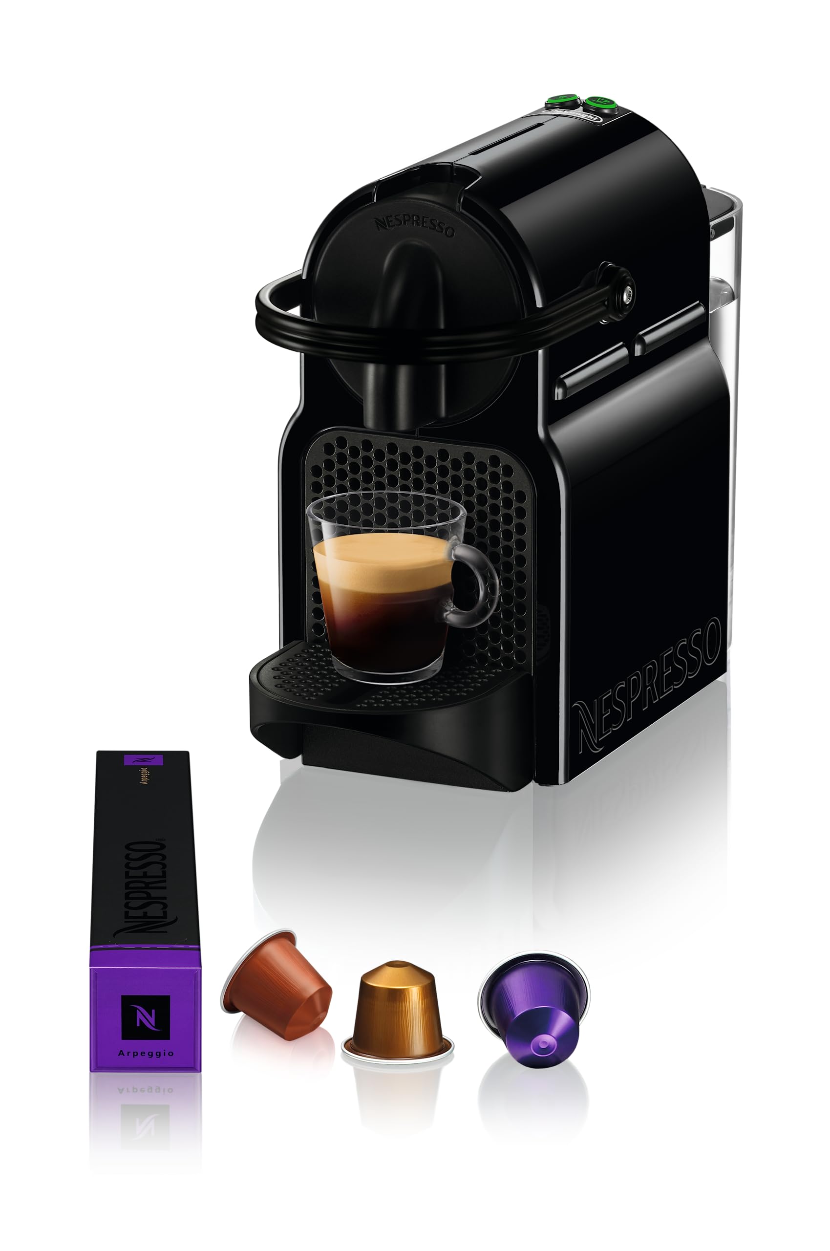 Nespresso De’Longhi Inissia EN80.B – Cafetera monodosis de cápsulas Nespresso, 19 bares, apagado automático, color negro : Amazon.es: Hogar y cocina