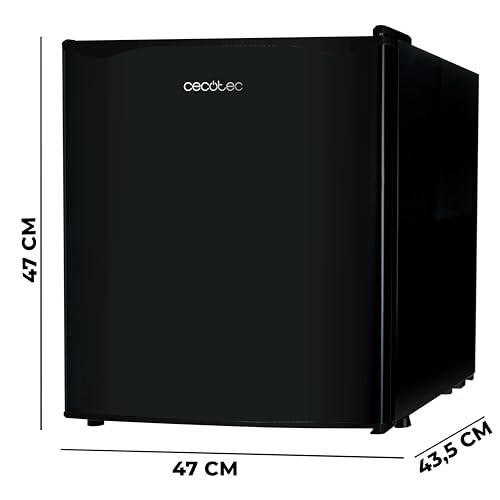 Cecotec Nevera Pequeña Frigorífico Mini Minibar 46L GrandCooler 20000 SilentCompress Black E. Altura 48,7cm, 48 cm de Ancho, Bajo Consumo, Puerta Reversible, Funcionamiento Cíclico, Negro : Amazon.es: Grandes electrodomésticos
