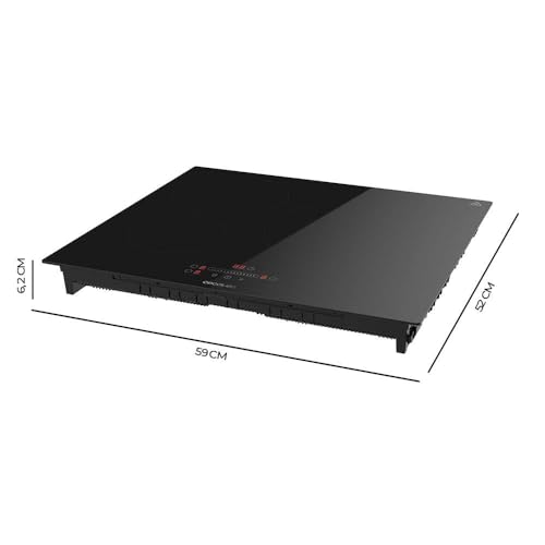 Cecotec Placa de Inducción 3 Fuegos Bolero Squad I 3250. Potencia Máxima 7400W en 9 Niveles, Indicador de Luz, Diámetro máx. 290mm, Booster, Detector de Sartenes, Temporizador : Amazon.es: Grandes electrodomésticos