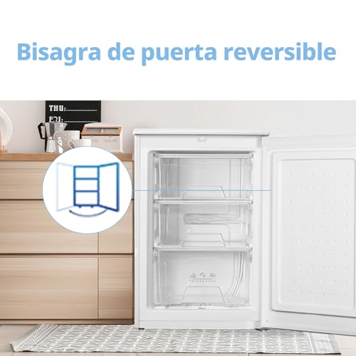 COMFEE’ RCU83WH3EU(E) Congelador vertical independiente 88 Litros, 3 cajones, Congelador de gran capacidad, Termostato ajustable, Puerta reversible, Blanco : Amazon.es: Grandes electrodomésticos