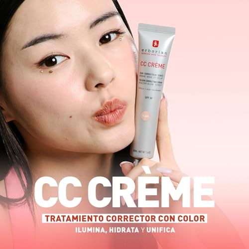 Erborian – CC Crème con Centella Asiática – Crema Facial Iluminadora de Alta Definición y Maquillaje – Protección Solar SPF 30 – Cosmética Coreana – Doré 40ml : Amazon.es: Belleza