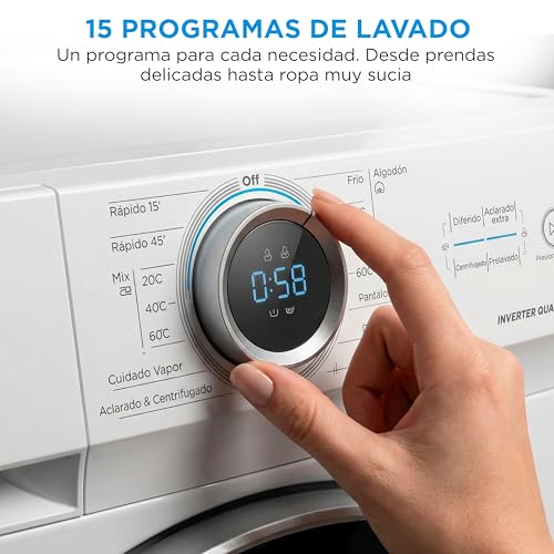 Midea Lavadora 8kg Carga Frontal 1950W, 1350 rpm con Motor Inverter – Lavadoras con 15 Programas y Tecnología Healthguard – Washing Machine Bajo Consumo, Lavado Rápido, Función Vapor y Modo Eco : Amazon.es: Grandes electrodomésticos