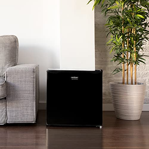 Cecotec Nevera Pequeña Frigorífico Mini Minibar 46L GrandCooler 20000 SilentCompress Black E. Altura 48,7cm, 48 cm de Ancho, Bajo Consumo, Puerta Reversible, Funcionamiento Cíclico, Negro : Amazon.es: Grandes electrodomésticos