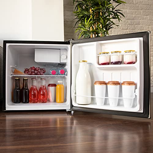 Cecotec Nevera Pequeña Frigorífico Mini Minibar 46L GrandCooler 20000 SilentCompress Black E. Altura 48,7cm, 48 cm de Ancho, Bajo Consumo, Puerta Reversible, Funcionamiento Cíclico, Negro : Amazon.es: Grandes electrodomésticos