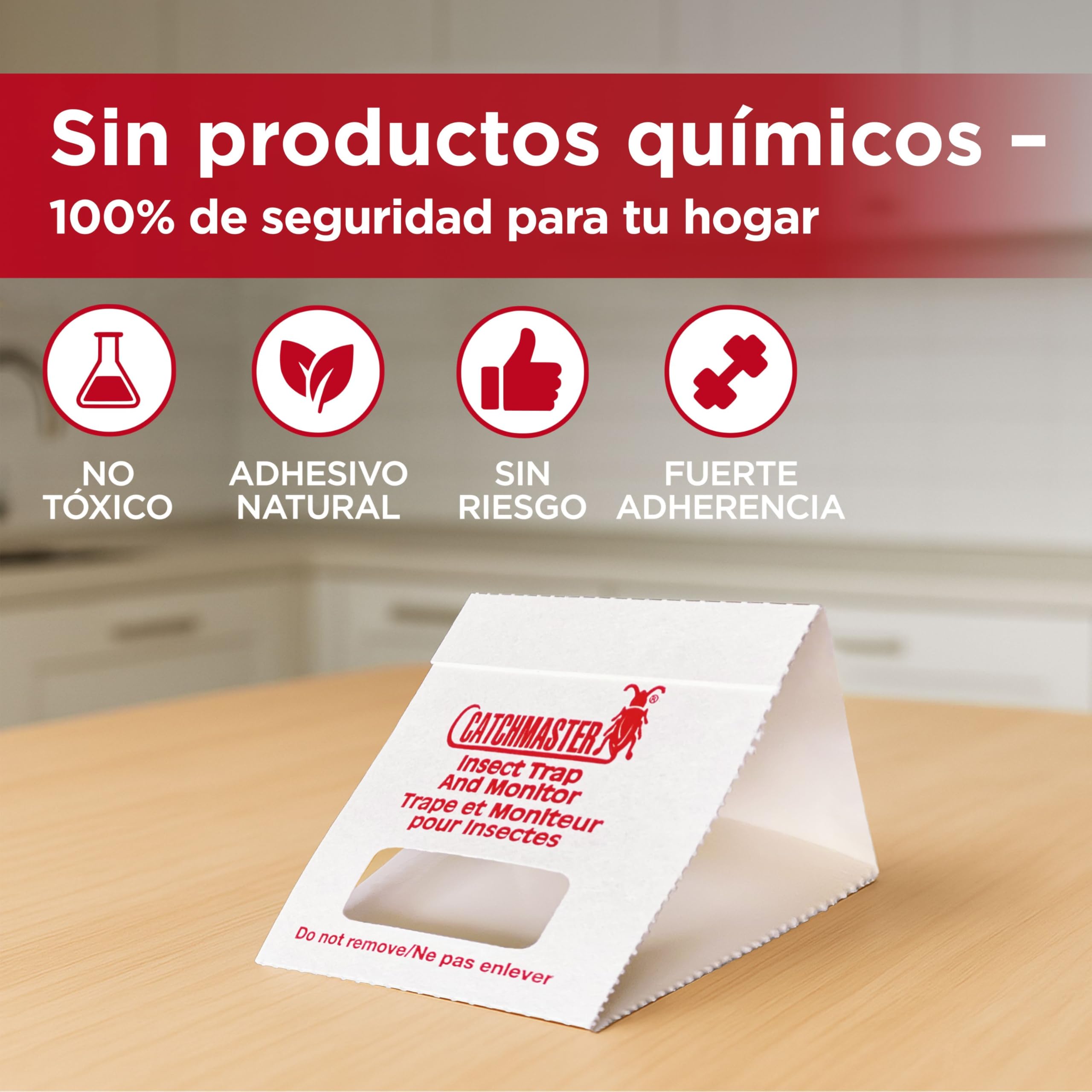 Catchmaster 100i – Trampas para Cucarachas 30 Piezas – Trampas Cucarachas Adhesivas de máxima Calidad – Sin Veneno ni Biocidas – Seguras para Niños y Mascotas – Adhesivo Natural: Amazon.es: Jardín
