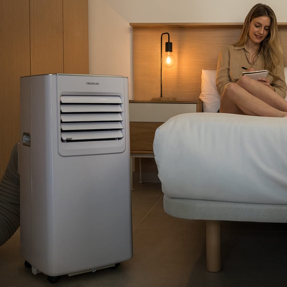 Cecotec Aire Acondicionado Portátil con Mando a Distancia ForceClima 7100. 7000 BTU, Bajo Consumo, Pantalla LED, 4 Modos, 2 Velocidades, Cobertura 15-20m2 : Amazon.es: Hogar y cocina
