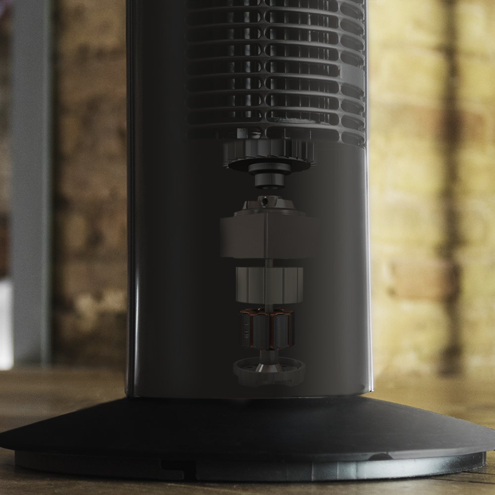 Cecotec Ventilador de Torre Digital con Temporizador y Mando a Distancia EnergySilence 890 Skyline. 50 W, 30» (76cm) de Altura, Oscilación, Motor de Cobre, 3 Velocidades, 3 Modos, Negro : Amazon.es: Hogar y cocina