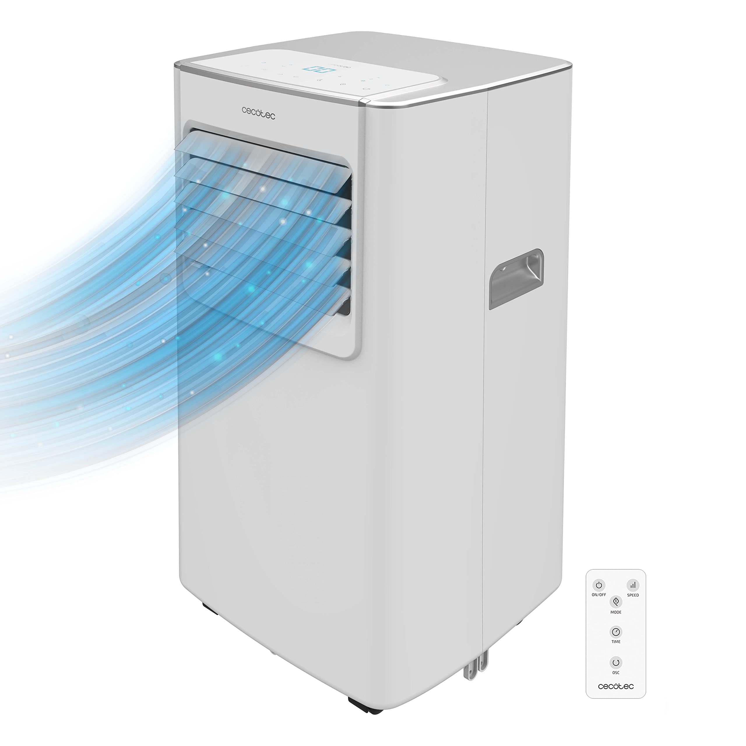 Cecotec Aire Acondicionado Portátil con Mando a Distancia ForceClima 7100. 7000 BTU, Bajo Consumo, Pantalla LED, 4 Modos, 2 Velocidades, Cobertura 15-20m2 : Amazon.es: Hogar y cocina