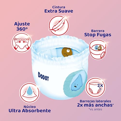 Dodot Pañal-Braguita Activity Pants , Talla 5 (11-17 kg), 76 Pañales + Regalo de 1 Pack de 40 Toallitas, Con Ajuste 360 anti-fugas extra suave : Amazon.es: Bebé