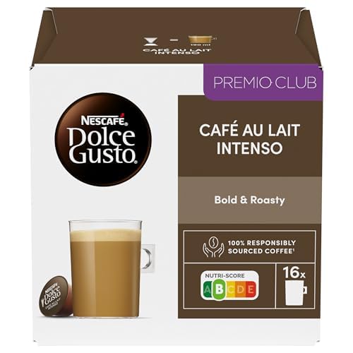 NESCAFÉ Dolce Gusto Café con Leche intenso – Cápsulas de Café, 48 Cápsulas (3 x 16) – Intensidad 9 – Originales para cafeteras Dolce Gusto : Amazon.es: Alimentación y bebidas
